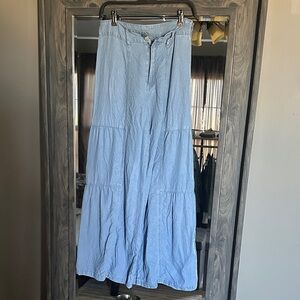 Light Blue Flared Pants